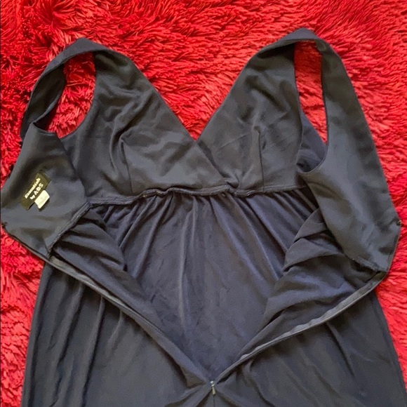 Navy halter midi dress - Picture 10 of 13